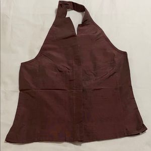 Banana Republic raw silk halter-style blouse